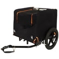thumbnail image 1 of 2-in-1 Bike & Pull-Behind Pet Trailer – Convertible Dog/Cat Carrier with Detachable Bike Hitch & Built-in Towing Handle – All-Terrain Wheels for Cycling and Hand-Pulled Transport, 1 of 9