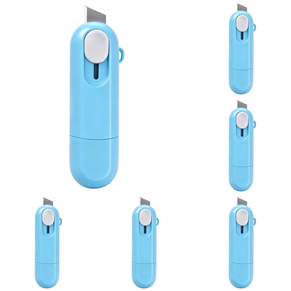 2-in-1 Box Cutter and Thermal Label Eraser, Ink Remover Pen with Privacy Cover Fluid, Portable Express Bill Cleaning Tool, Multi-Functional Office Supply for Label Cutting and Information Shielding