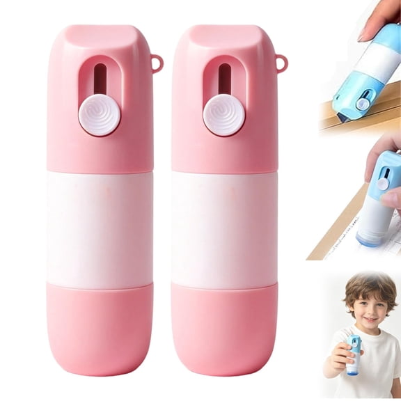 2-in-1 Box Cutter & Thermal Paper Eraser – Privacy Wipe Tool, Thermal Paper Correction Fluid Pen for Package Labels, Bills, Receipts