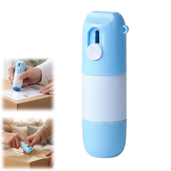 2-in-1 Box Cutter & Thermal Paper Eraser, Water-Based Thermal Paper Eraser Pen with Unboxing Knife, Liquid Redacting Marker 3.4"x1.2"(1PC)