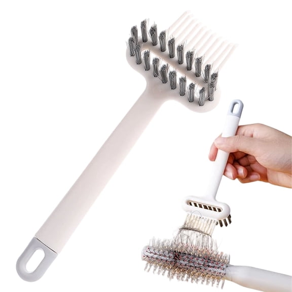 2 in 1 Brush Cleaning Tool, 2026 New Hairbrush Cleaner & Comb Rake, Portable Hair Remover for Home, Salon, Travel Effortlessly Remove Hair & Dust