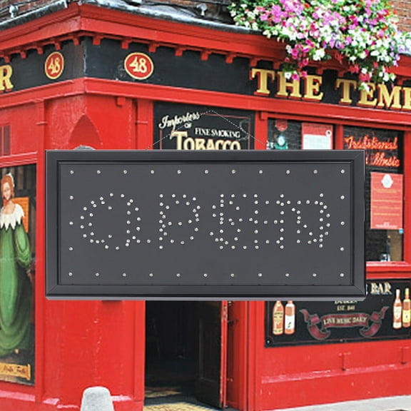 2 in 1 Business Shop Sign LED Open/Closed Neon Light Sign Shop Store Bar Cafe