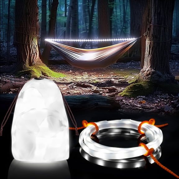 DOLIZU 1Pack 2in1 LED Camping Light, IP67 Water Resistant, Portable Emergency Light for Power Outages, Storms
