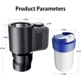 thumbnail image 1 of 2-in-1 Car Heating Cooling Cup, 12V 36W  Portable Electric Heated and Cooled Travel Coffee Mug with Digital Display for Milk Water Beverage (Deep Black), 1 of 6