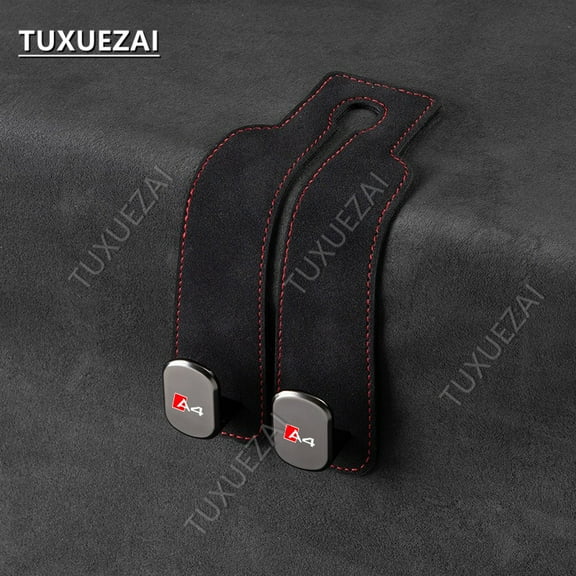 2 in 1 Car Rear Seat Back Hooks For Audi A4 Handbag Clip Universal Double Hooks Holder Storage Car Interior Accessories