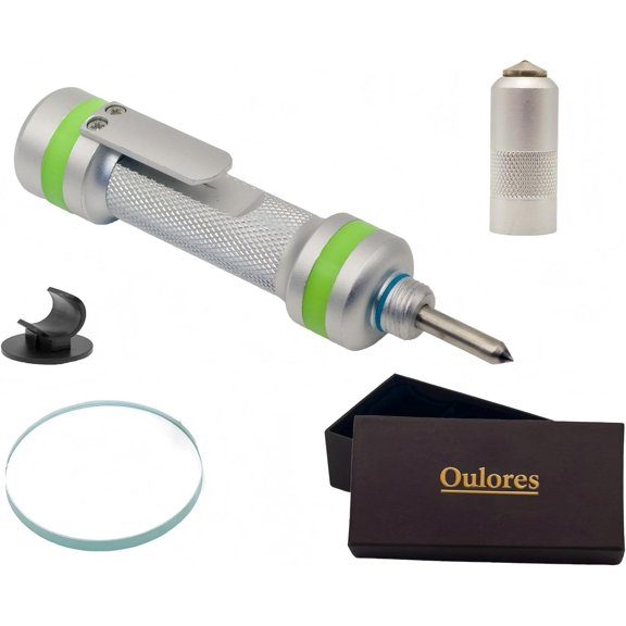 2-in-1 Car Window Breaker Seatbelt Cutter, Emergency Escape Tool, Under Water Glass Breaker Hammer, Window Punch with Upgraded Tungsten Tip, Glow-in-The-Dark, Spring Loaded Car Safety Tool