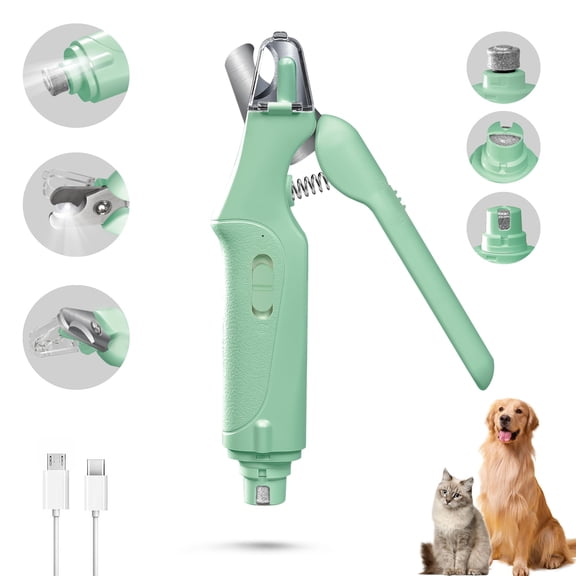 2-in-1 Cat Clippers & Dog Trimmers For Large Medium Small Dogs Cats Claw Trimmer Quick Sensor And Safety Guard Usb Rechargeable With 2 Led Lights