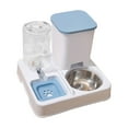 thumbnail image 1 of 2-in-1 Cat Feeder and Drinker, Automatic Pet Food and Water Bowl, Large Capacity Feeder for Small, Medium and Large Cats, 1 of 4