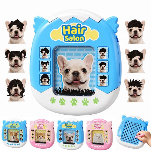 2-in-1 Cat Magnetic Drawing Board - DIY Hair Styling Toy