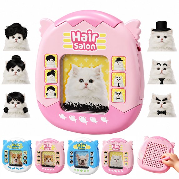 2-in-1 Cat Magnetic Drawing Board - DIY Hair Styling Toy