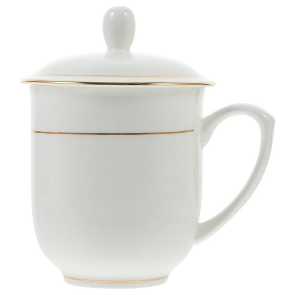 2-in-1 Ceramic Milk Cup and Coffee Mug Set with Versatile Household Drinkware for Coffee Lovers