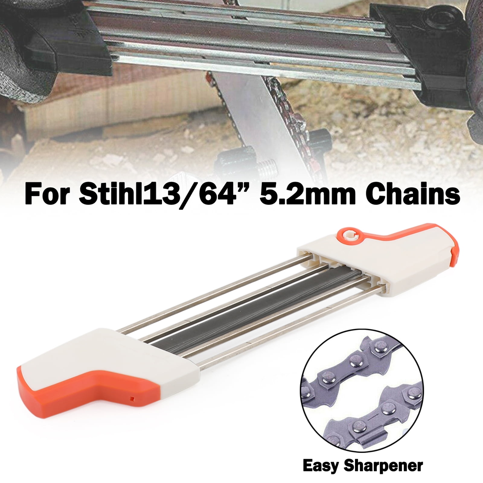 2in1 Chainsaw Chain Sharpener for STIHL 3/8" 13/64''(5.2mm