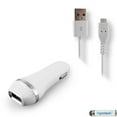 thumbnail image 1 of 2-in-1 Chargers Bundle for Samsung Galaxy On5, J3 V, On7 Pro, On5 Pro,J2 Pro (2016), J2, J3 Pro (White) - 2.1Ah Car Charger Adapter + USB Charging Cable, 1 of 2