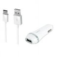 thumbnail image 1 of 2-in-1 Chargers for LG K30,Aristo 4 Plus,Arena 2,Aristo 3+,K40,Tribute Empire ,K30,Stylo 4 Plus,X Power 3,Q7+,Harmony 2,Q7 (White) - 2.1Ah Car Charger Adapter + USB Charging Cable, 1 of 3