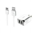 thumbnail image 1 of 2-in-1 Chargers for Motorola Moto E6 Plus,G4 PLUS,Droid Turbo 2,G,X,E7 (2020),E6 Play,E6,E5,G6 Forge,E5 Plus,G6 Plus,G6,E4 Plus,G5 (White) - 2.1Ah Travel Charger Adapter + USB Charging Cable, 1 of 3