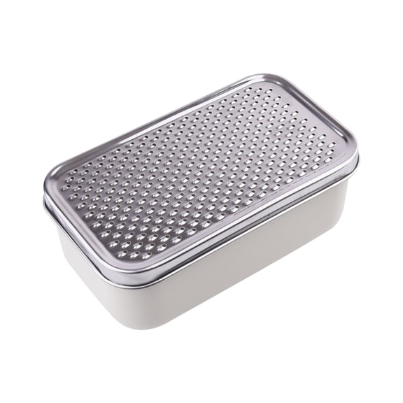 2-in-1 Cheese and Vegetable Chopper with Container Stainless Steel Rectangle Box Grater for Fruit, Onion, and Kitchen Use