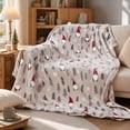 thumbnail image 1 of 2‑in‑1 Christmas Gnome Print Throw Blanket, 28"x40"Soft Cozy Fleece Blanket, Non-shed All‑Season Suitable Washable for Couch Sofa Bed Living Room Home Decor Warm Lightweight Decorative Wrap, 1 of 6