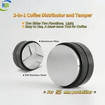 ‌58mm Coffee Distributor and Tamper 2 in 1,Aluminum Alloy,Stainless Steel, Dual Sided Leveling and Pressing Tool for Espresso Lovers‌
