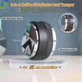 thumbnail image 1 of 2-in-1 Coffee Distributor and Tamper, Two Sides Two Functions, Stainless Steel and Aluminum Alloy, Light, Easy to Use, A Must-have Tool for Coffee Enthusiasts, for 53 mm portafilter, 1 of 12