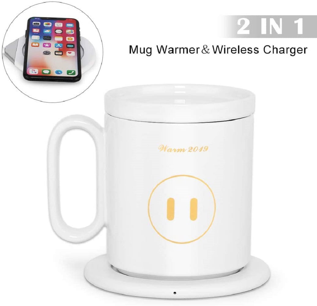 Lomi 2-In-1 Smart Mug Warmer and QI Wireless Charger, Copper
