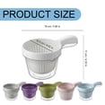 thumbnail image 1 of 2-in-1 Colander Bowl with Handle - Double Layer Vegetable and Berry Washer with Raised Drain Base - Blue, 1 of 9