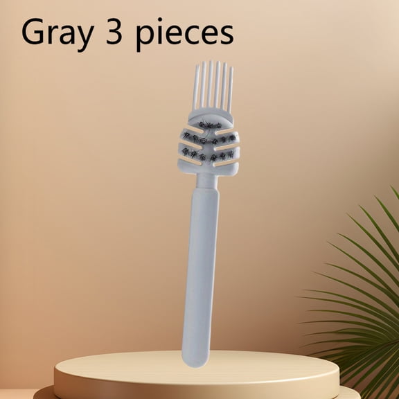 2-in-1 Comb Cleaner with Pick and Bristles, Comb Cleaning Brush, Effortlessly Removes Hair, Hairbrush Cleaner Tool Rake, Hairbrush Cleaning Tool Home and Salon Use