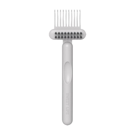 2-in-1 Comb Cleaner with Pick and Bristles, Comb Cleaning Brush, Removes Hair, Hairbrush Cleaner Tool Rake, Hairbrush Cleaning Tool for Home and Salon Use