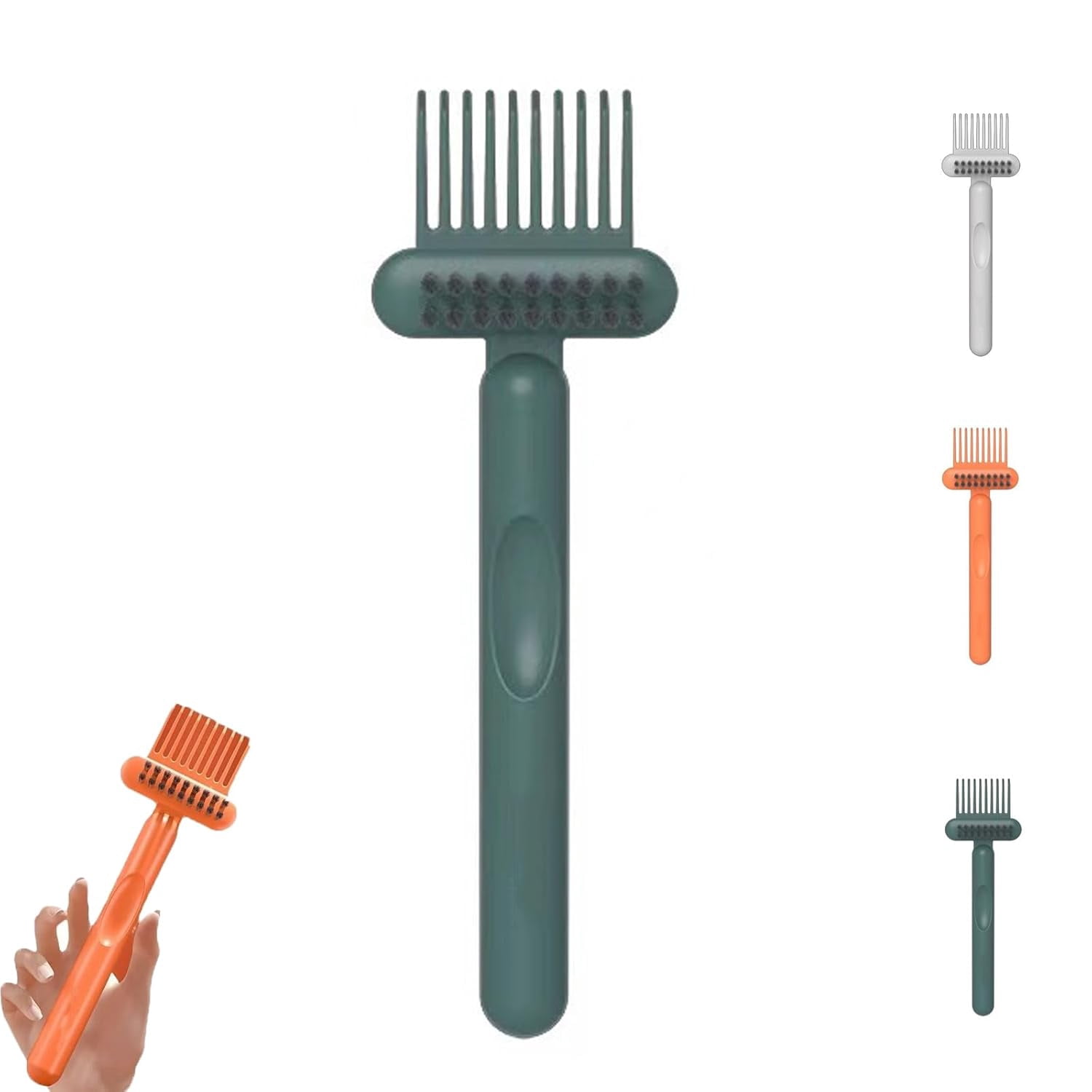 2-in-1 Comb Cleaner with Pick and Bristles, 2-in-1 Hair Brush Cleaner ...