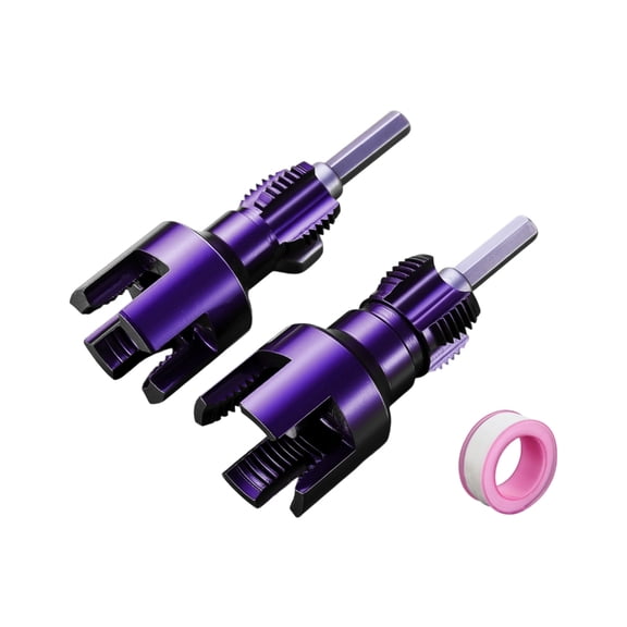 2 in 1 Combined Thread Cutter for Plumbing Applications Lightweight Alloy Steel Construction Hexagonal Handle Design