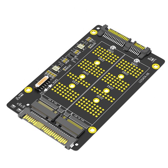 2 in 1 Combo M.2(NGFF) NVME PCI-E SSD to U.2 SFF-8639 & M.2( NGFF) Adapter pwm25