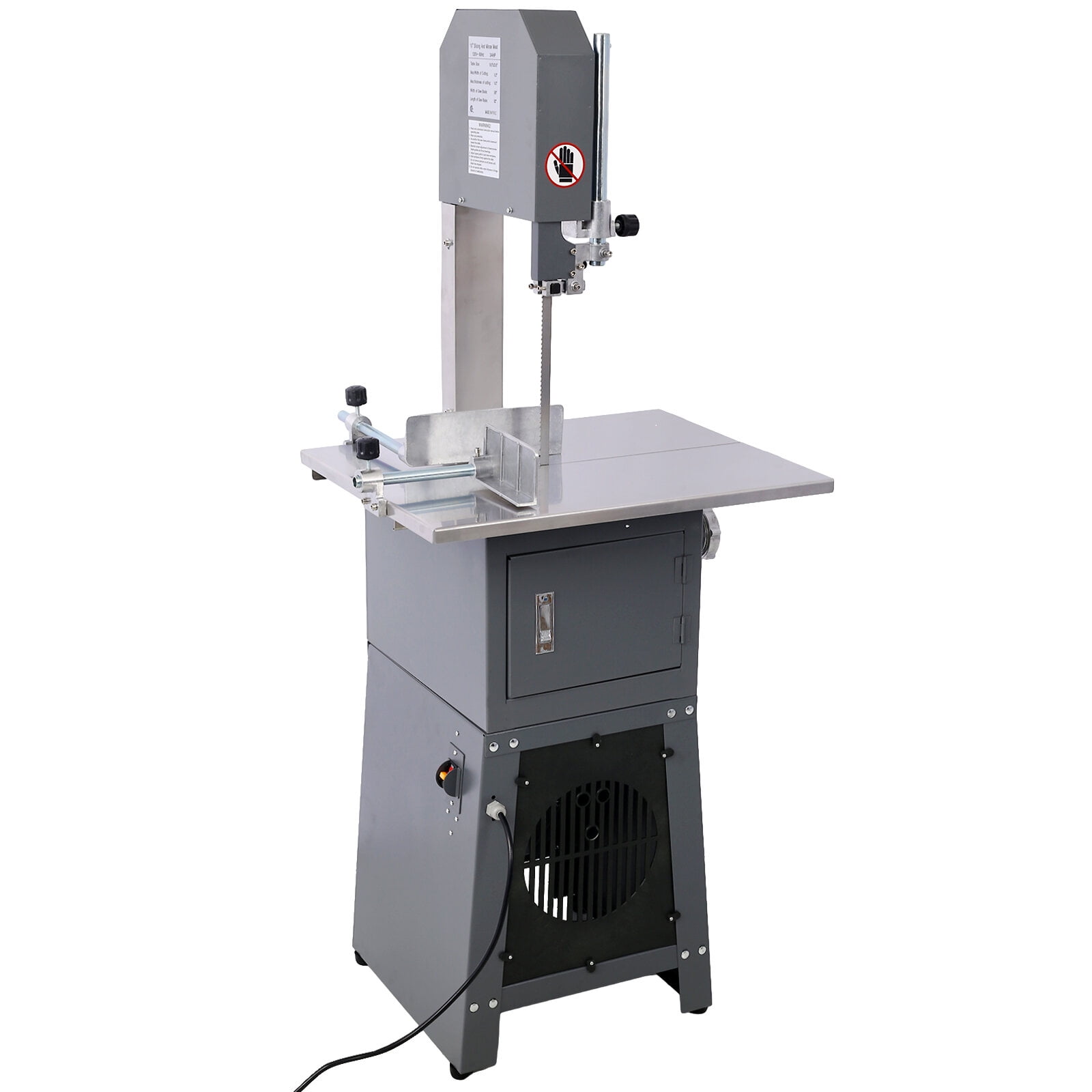 2-in-1 Commercial Butcher Band Saw and Sausage Stuffer , Machine Slicer Meat Bone Sausage Carne,