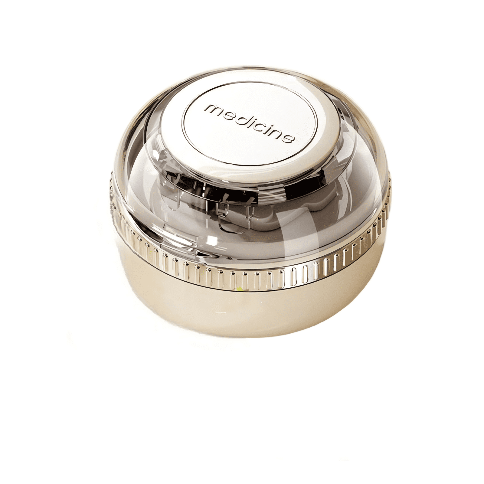 2-in-1 Compact Pill Cutter and Organizer Box, 6.4x4.6cm Light-Shielding Medicine Splitter with Moisture-Proof Seal for Travel and Daily Wellness