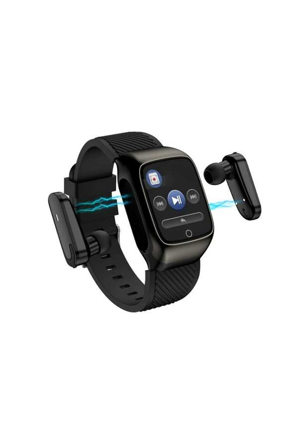 2 in 1 Compact Smart Fit Watch And Bluetooth Earpods