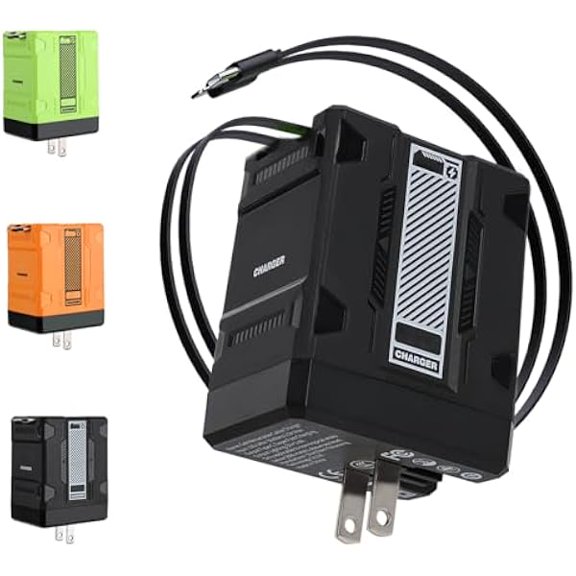 2-in-1 Compatible with 120w Fast Charger, 2025 New Retractable Wall Fasts Charging Power Adapter with All in One Foldable Plug, Multi-Functional Fast Smart Charger for Phone, Tablet, Laptops (Black)