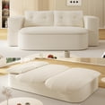 thumbnail image 1 of 2-in-1 Convertible Sleeper Sofa Bed,78.7" Modern Foldable Sofa Plush Corduroy Fabric Sofa,Deep Seat Sofa Couch for Living Room, Bedroom,Beige, 1 of 7