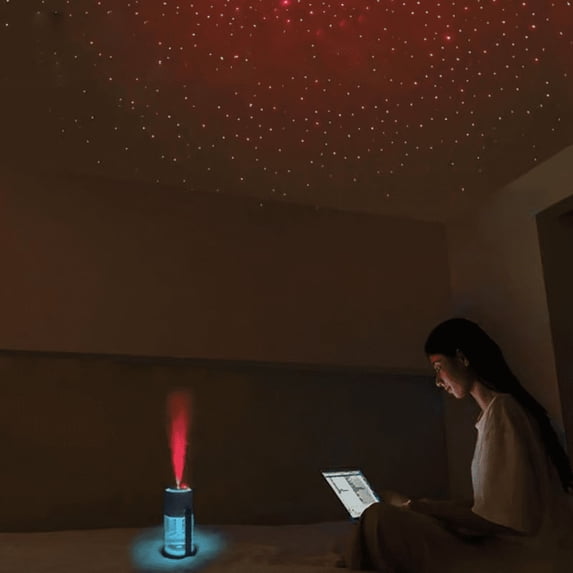 2-in-1 Cool Mist Humidifier with Star Night Light Projector Soothing ...