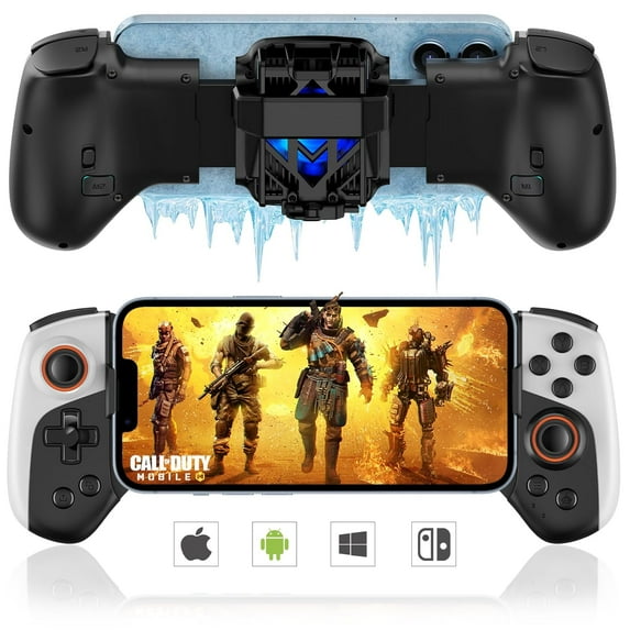 Niupi Cooling Wireless Mobile Gaming Controller for iPhone/Android, Black