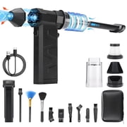 2-in-1 Cordless Air Duster & Vacuum Cleaner - 180,000 RPM Adjustable Speed Portable Dust Blower for Keyboard, Camera, Home & Office Use