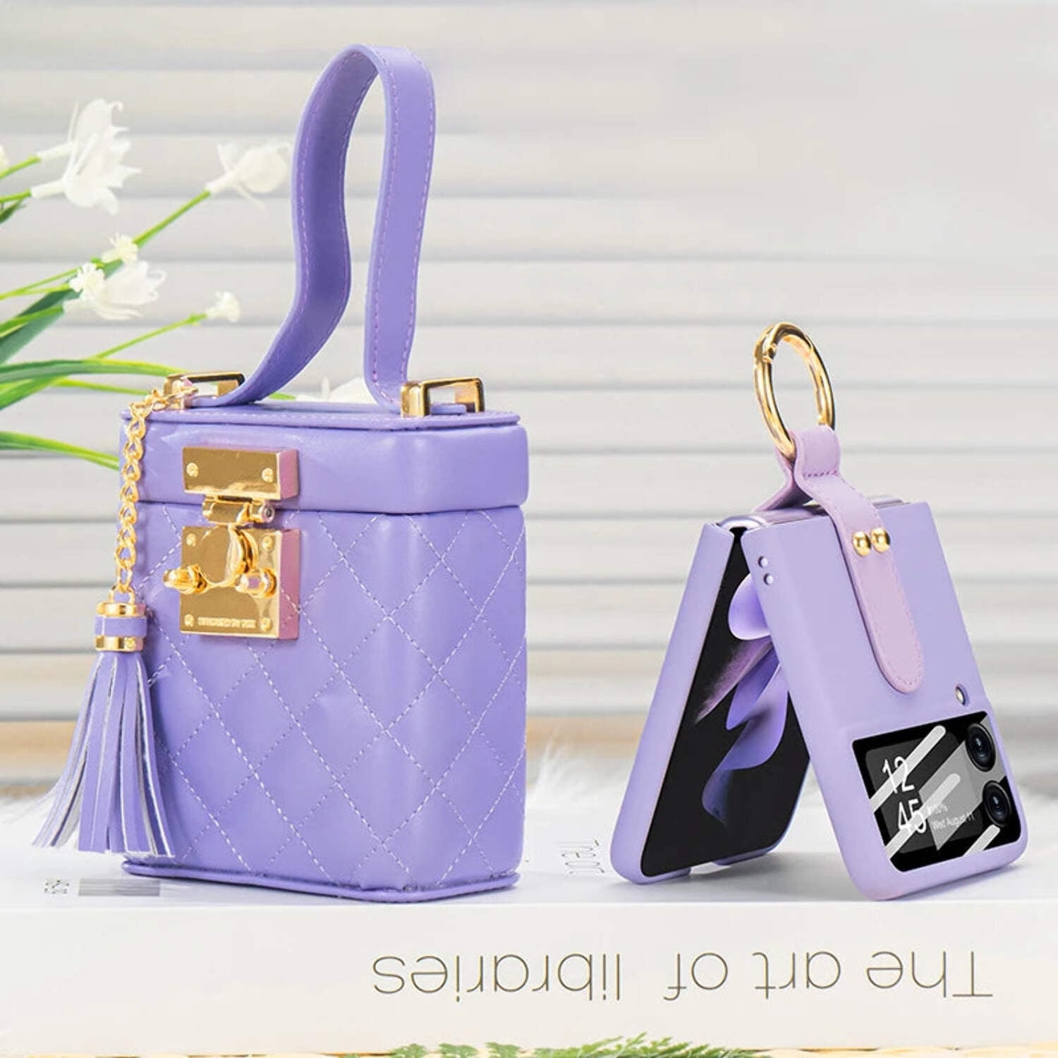 2 in 1 Crossbody Bag Case For Samsung Galaxy Z Flip6 Z Flip 5 Z Flip4 3