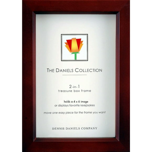 2-in-1 Dark-walnut stain 4x6 box one-half inchin deep by Dennis Daniels - 4x6