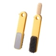 thumbnail image 1 of 2 in 1 Dead Skin Foot Scrubber Stainless Steel Scraper Brush Ergonomic Handle for Adult Kid Daily Bathroom Pedicure Use, 1 of 4