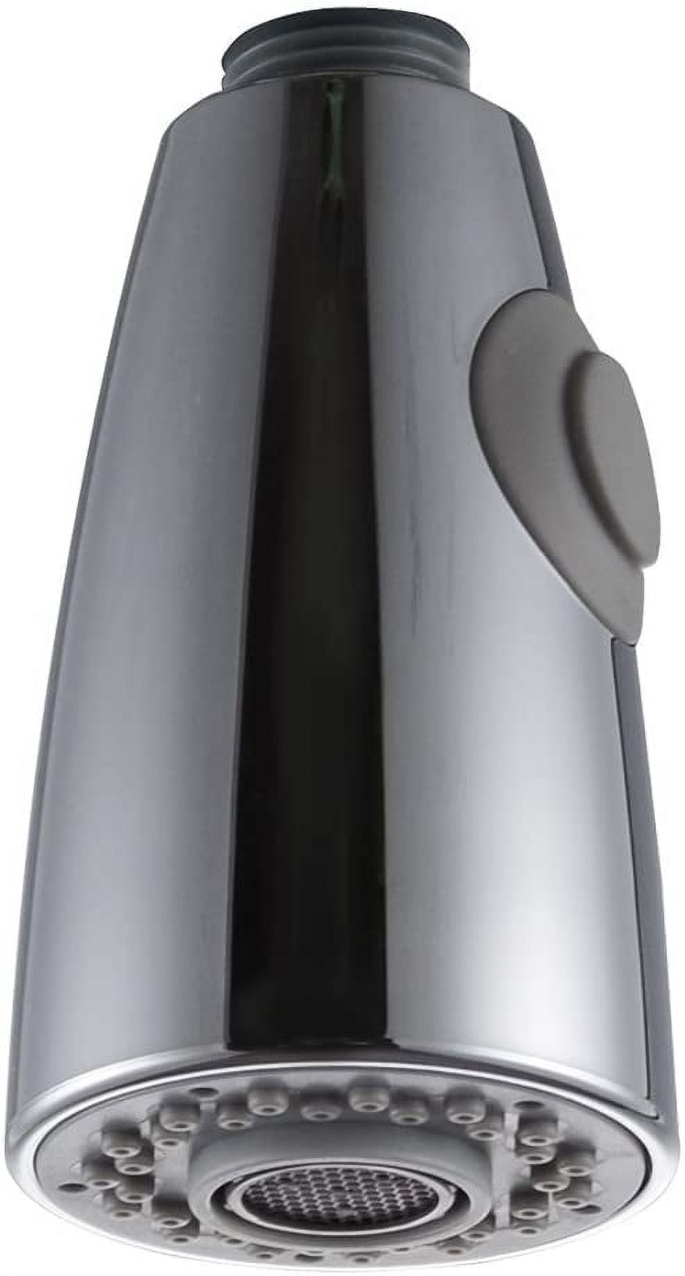 2-in-1 Design for Sink & Shower, 1/2" Interface Chrome Kitchen Faucet with Pull-Out Sprayer