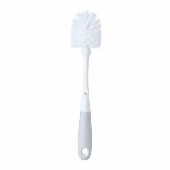 ​2-in-1 Detachable Bottle Brush - Long Handle Cup Cleaner with Suction Base (31cm, Nylon Bristles) for Baby Bottles & Pots​​