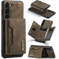 thumbnail image 1 of 2 in 1 Detachable Leather Phone Cases for Samsung Galaxy S23+ / S23 Plus 5G Case Wallet with Card Holder Men 6.6'' (Coffee,S23+/S23 Plus), 1 of 17