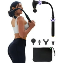 2-in-1 Detachable Percussion Massage Gun with Extension Handle, Back Massager for Pain Relief Deep Tissue Muscle Massager for Arm Shoulder Lower Back Thigh Waist, Gifts for Women