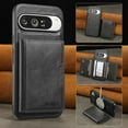thumbnail image 1 of 2-in-1 Detachable Wallet for Google Pixel 8 Pro Phone Case with Card Holder, PU Leather Flip Kickstand Magnetic Case Compatible with Mag-Safe Support Car Mount for Google Pixel 8 Pro, Black, 1 of 7