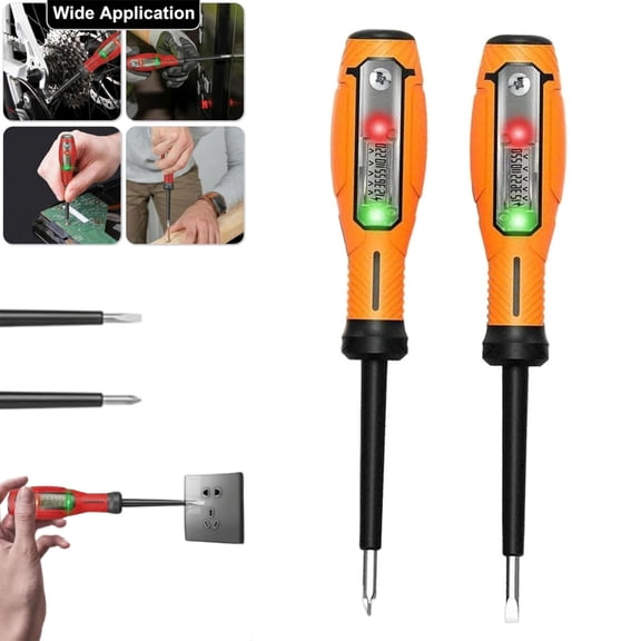 2-in-1 Digital Display Voltage Tester Screwdriver, Smart Digital Voltage Tester & Screwdriver, Multifunctional Induction Power Detector Circuit Indicator Accessories, with LED Screen