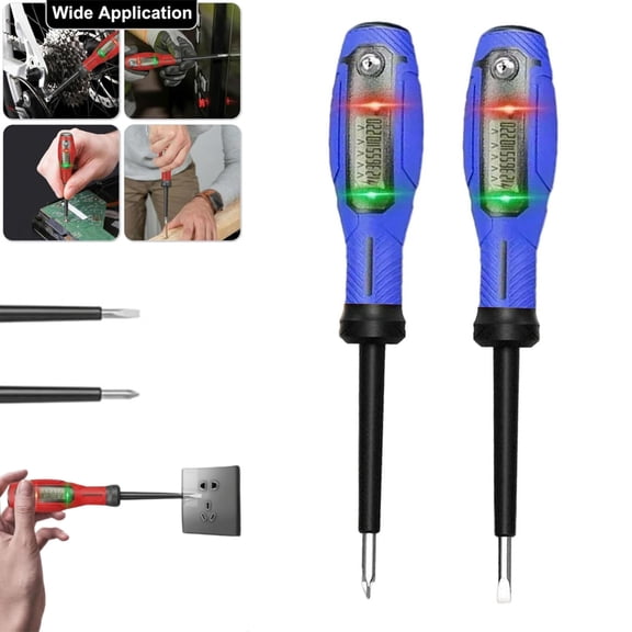 2-in-1 Digital Display Voltage Tester Screwdriver, Smart Digital Voltage Tester & Screwdriver, Multifunctional Induction Power Detector Circuit Indicator Accessories, with LED Screen