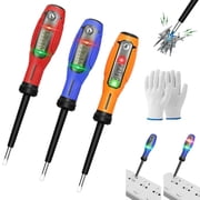 2-in-1 Digital Display Voltage Tester Screwdriver, Smart Digital Voltage Tester & Screwdriver, Non-Contact Voltage Tester with LCD Display, for Safe Electrical DiagnosticsFlat Tip3Pcs/all