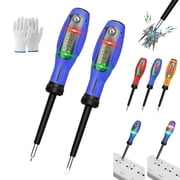 2-in-1 Digital Display Voltage Tester Screwdriver, Smart Digital Voltage Tester & Screwdriver, Non-Contact Voltage Tester with LCD Display, for Safe Electrical DiagnosticsAll2Pcs/blue